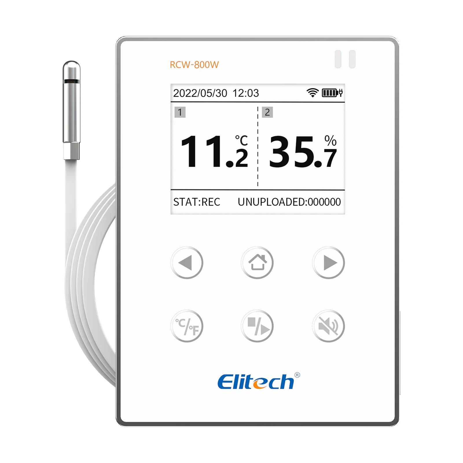 Máy Ghi Nhiệt Độ, Độ Ẩm, Model: RCW-800W, ELITECH